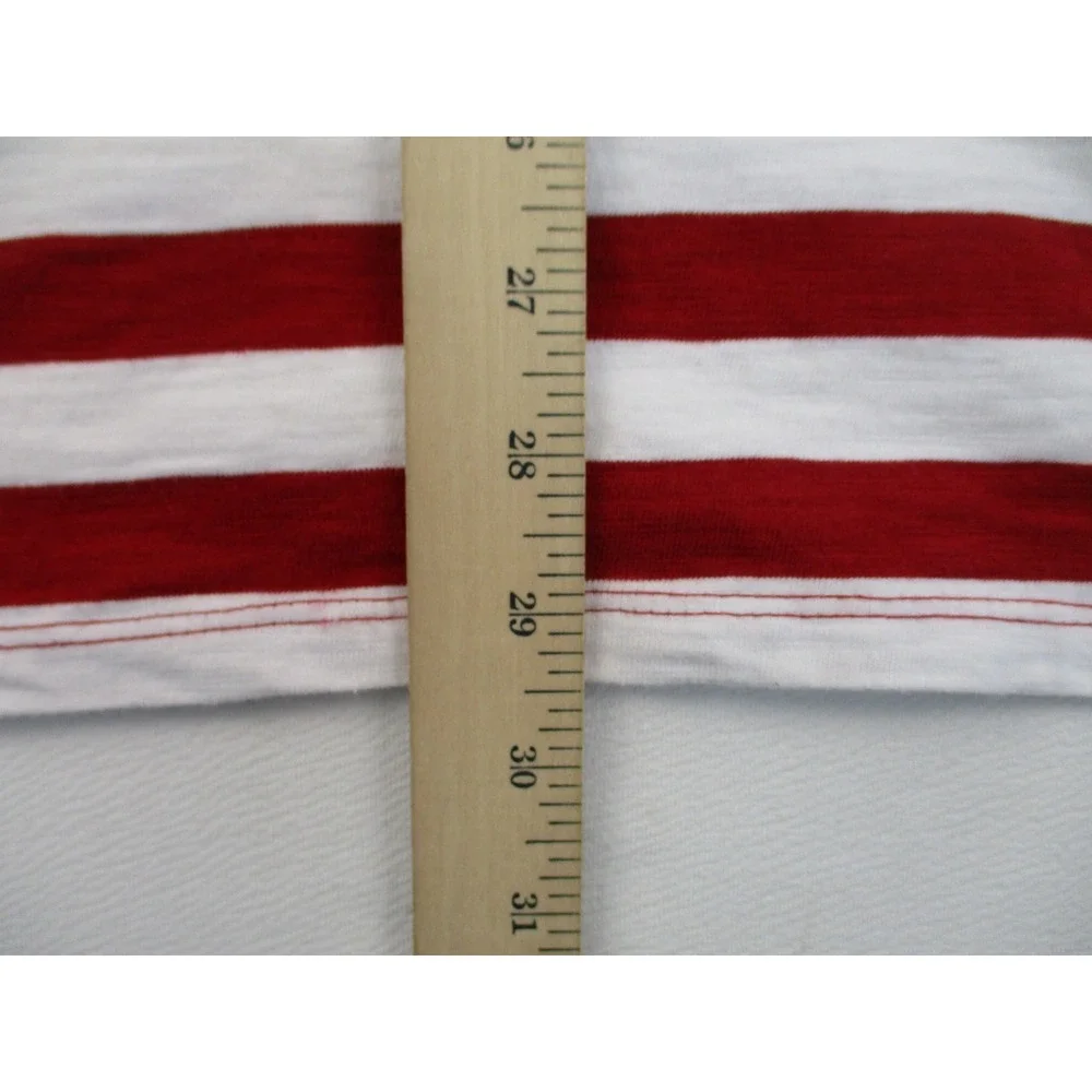 Guess Shirt Mens Medium Red White Striped Originals Embroidered Logo Vintage - Picture 7 of 9